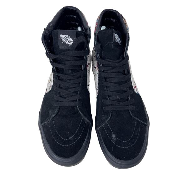 Vans Off The Wall Hazy Bones Skate Shoes Unisex‎ Sz M9/W10.5 Black White Lace Up - Picture 5 of 7